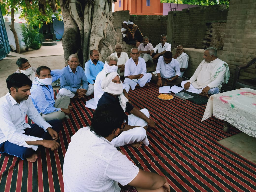 भारतीय किसान यूनियन लोक शक्ति की 64प्रतिशत मुआवज़े को लेकर बैठक