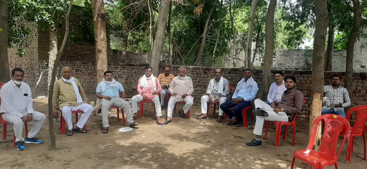 भारतीय किसान यूनियन लोक शक्ति की उटराबली गाँव में हुई बैठक