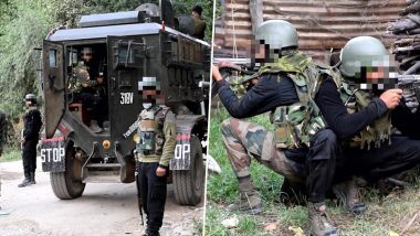 आतंकवादियों और सुरक्षाबलों के बीच मुठभेड़ जारी जम्मू-कश्मीर के कुलगाम में