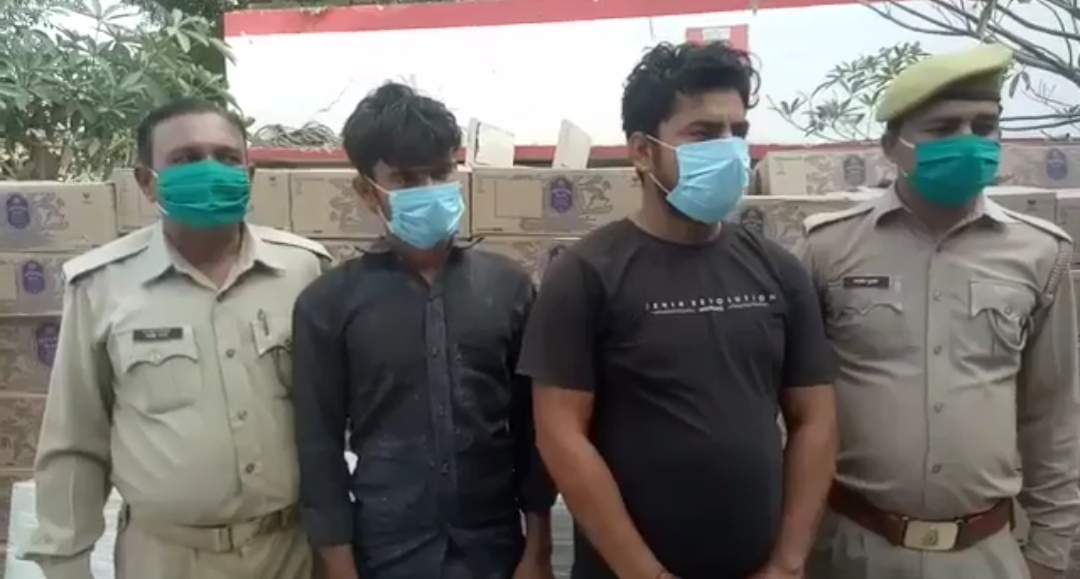 हरियाणा से बिहार जा रही शराब की भारी खेप को कानपुर पुलिस ने किया बरामद