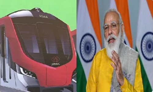 PM मोदी ने आगरा में किया मेट्रो रेल प्रोजेक्ट का उद्घाटन