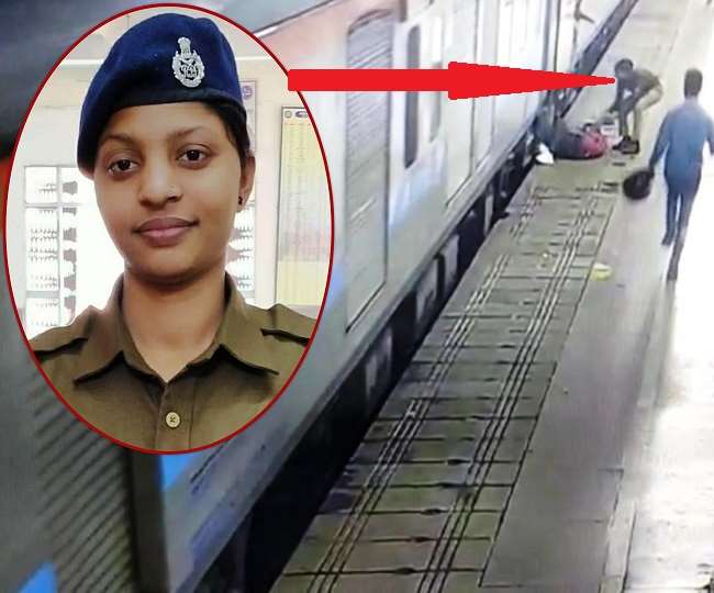 VIDEO में देखें- मौत के मुंह से यूं खींच लाई महिला RPF सिपाही, लखनऊ में चलती ट्रेन पर चढ़ती युवती ग‍िरी,