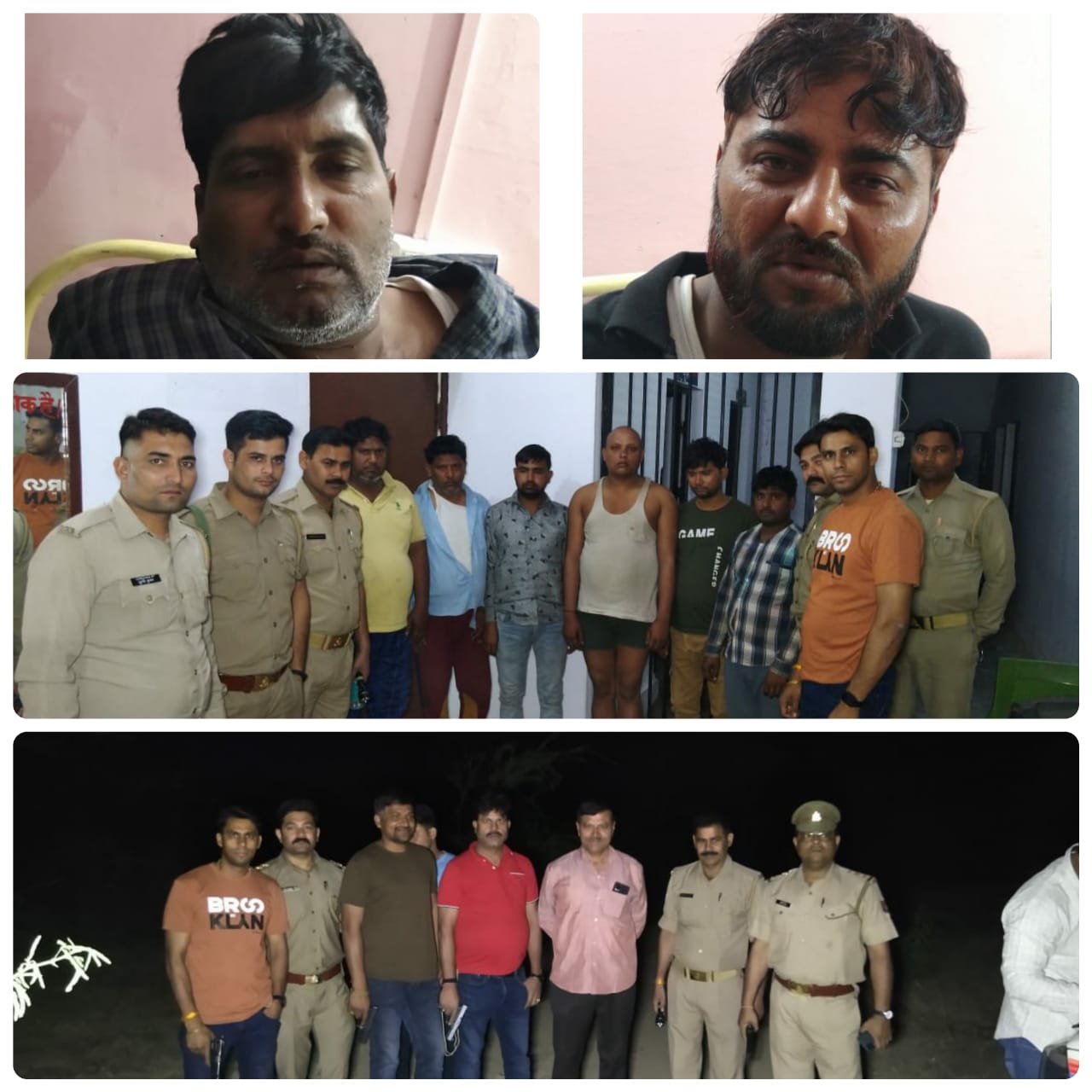 जहाँगीराबाद पुलिस की गौकशों से हुई मुठभेड़, आठ गौकश गिरफ्तार