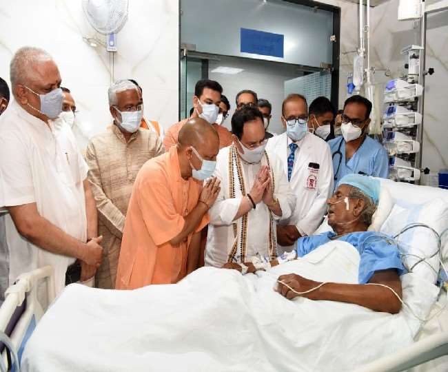 यूपी के पूर्व CM कल्याण सिंह की तबीयत में सुधार, अस्पताल में मिलने पहुंचे जेपी नड्डा