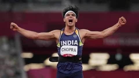 भारत के नीरज चोपड़ा ने भाला फेंक में जीता गोल्ड मेडल, टोक्यो ओलंपिक में भारत को पहला स्वर्ण