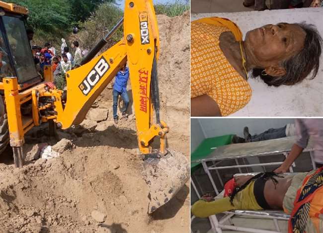घाटमपुर में बड़ा हादसा: मिट्टी का टीला ढहने से आठ लोग दबे, दो की मौत