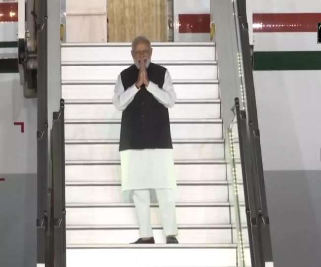 Glasgow में हुआ प्रधानमंत्री का भव्य स्वागत, लगे- 'मोदी है भारत का गहना' के नारे