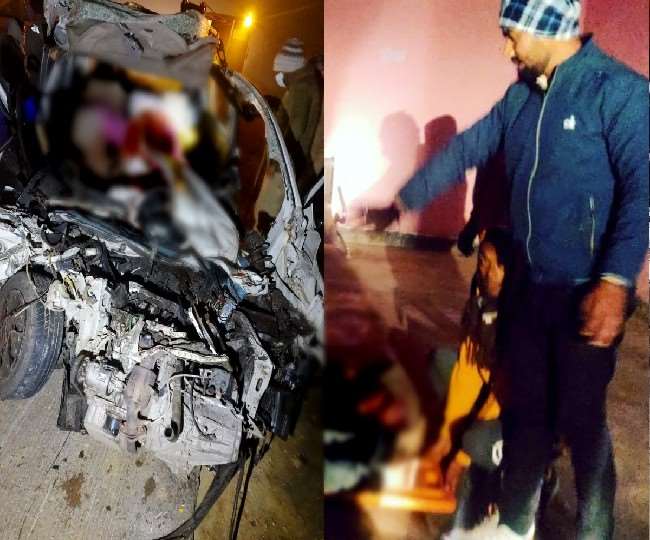 OMG बाराबंकी में बड़ा सड़क हादसा: कंटेनर से टकराई कार, दो बच्चों समेत छह लोगों की मौत