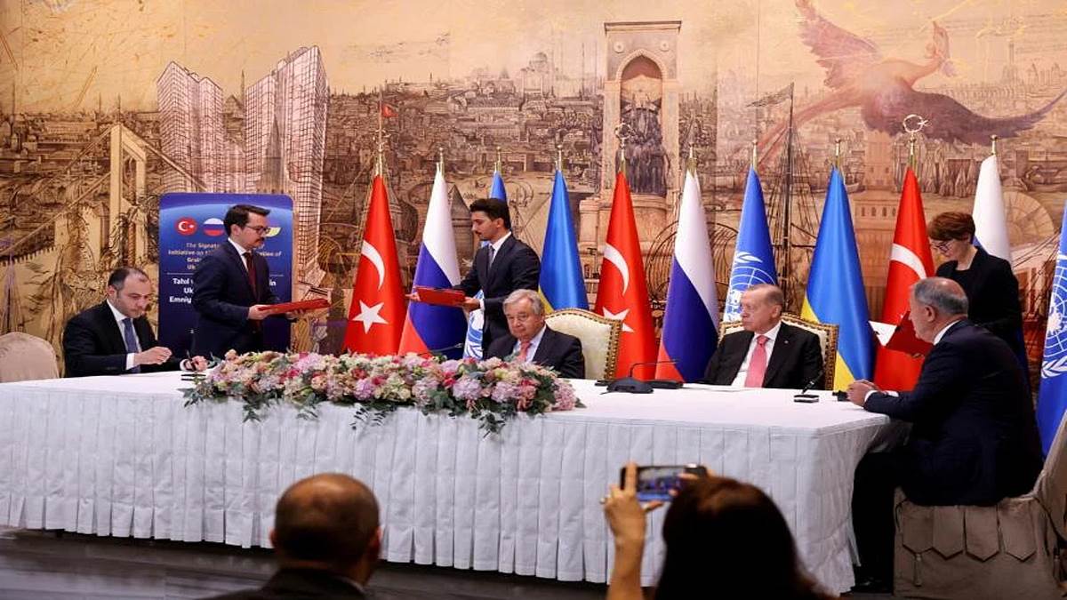 रूस-यूक्रेन के बीच तुर्की में हुआ अहम समझौता, अर्दोआन हुए ख़ुश