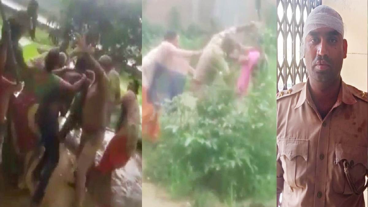 सुल्तानपुर में पुलिस टीम पर हमला, दारोगा को महिलाओं ने घेरकर पीटा, सामने आया VIDEO