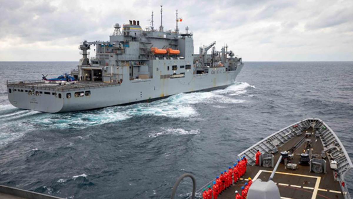 रिपेयरिंंग के लिए भारत पहुंचा अमेरिकन नेवी का जहाज, पहली बार बही है ‘उल्टी गंगा’