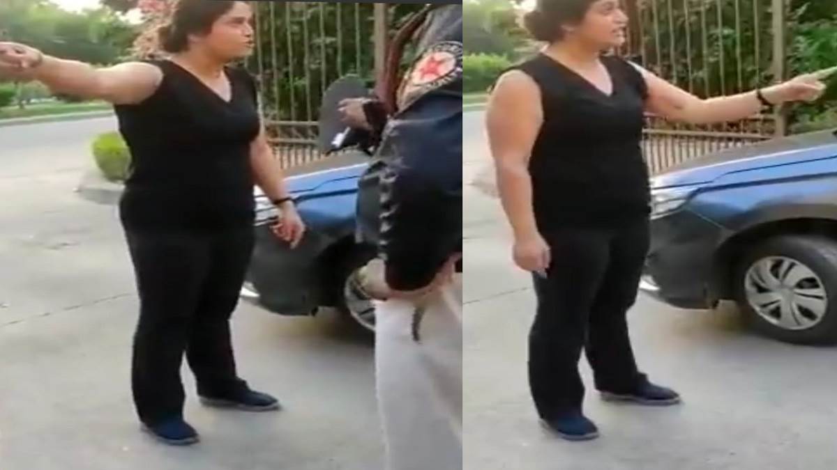 नोएडा की 'गालीबाज' महिला की मिली जमानत, गार्ड को गालियां देते वायरल हुआ था वीडियो