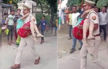 मदद के लिए गिड़गिड़ाती रही बच्ची लोग बनाते रहे Video, गोद में लेकर इलाज के लिए दौड़ा पुलिस वाला