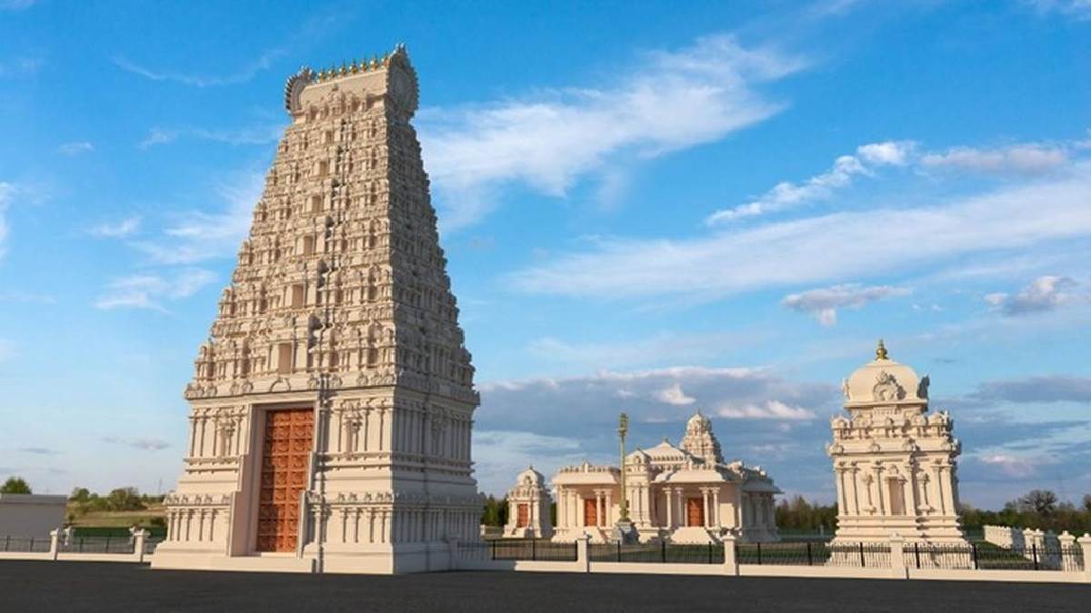 नॉर्थ कैरोलिना के सबसे बड़े हिंदू मंदिर के गेटवे टावर का उद्घाटन, लोगों में खुशी की लहर