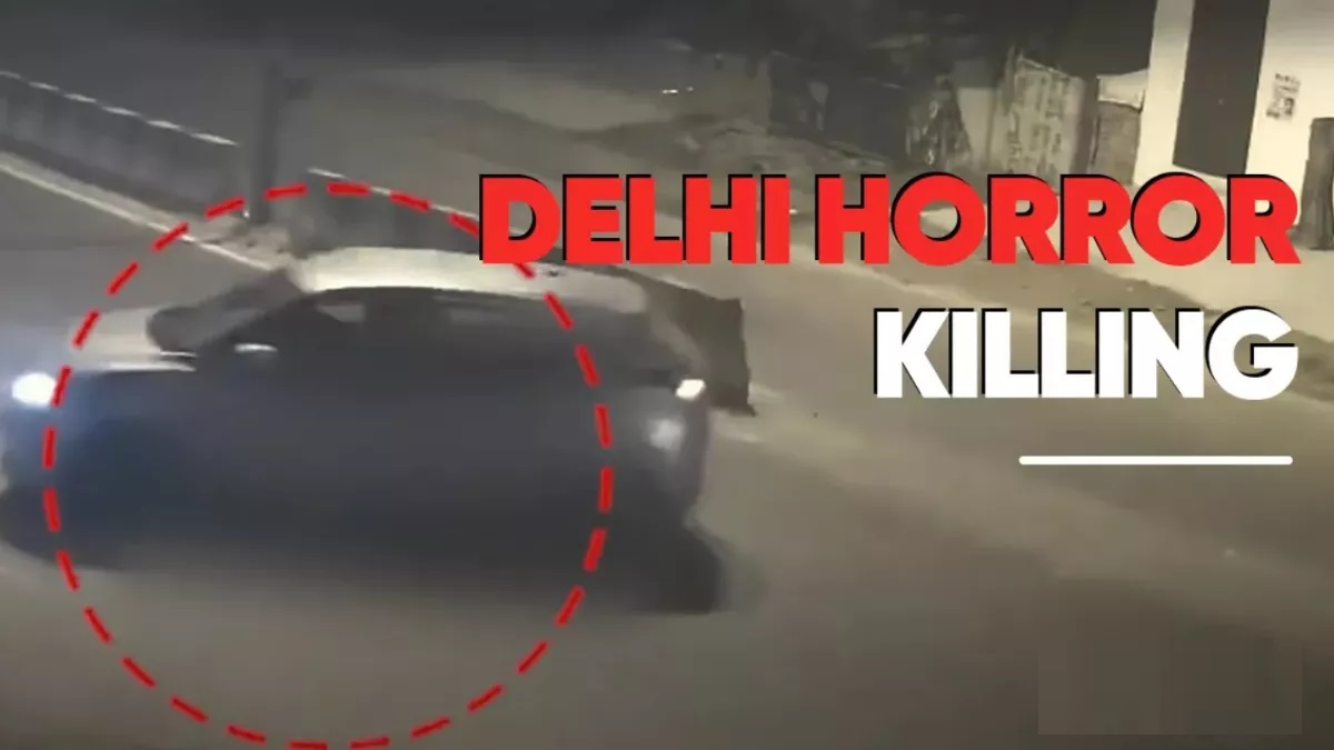 दिल्ली में कंझावला पार्ट-2! टक्कर के बाद कार में फंसे स्कूटी सवार और साथी की गई जान