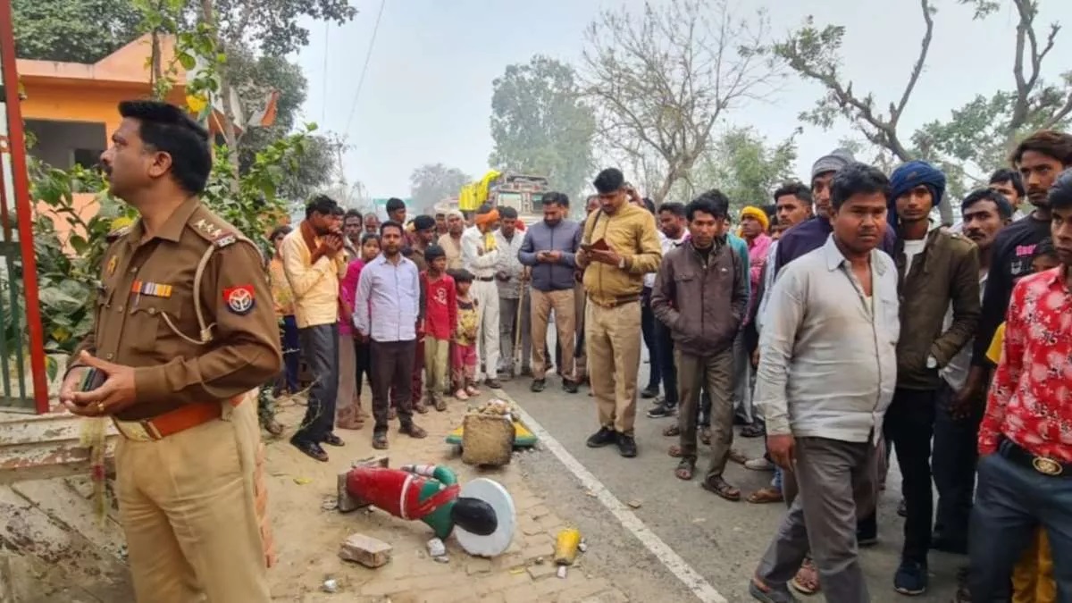 हनुमान मंदिर में राम दरबार की मूर्तियां क्षतिग्रस्त, आरोपी गिरफ्तार