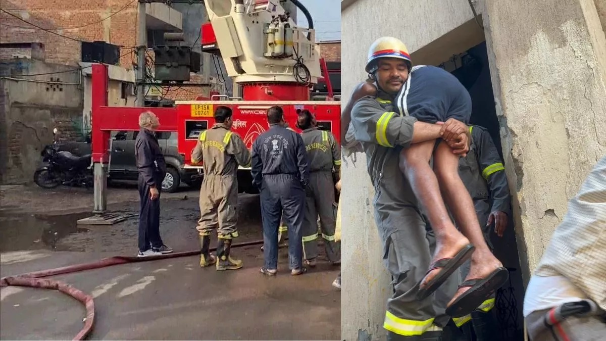 नोएडा के फैक्टरी में भीषण आग, 10 लोगों को सुरक्षित बचाया गया