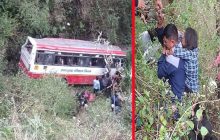 मसूरी में बस खाई में गिरी, 2 यात्रियों की मौत, कई लोग हुए घायल