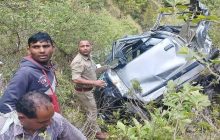 टिहरी जिले में दर्दनाक हादसा, गजा-खाड़ी मार्ग पर कार खाई में गिरने से दो लोगों की मौत