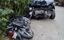दिल्ली में मौत बनकर दौड़ी Black Creta कार, बाइक सवार की टांग कटकर हुई अलग