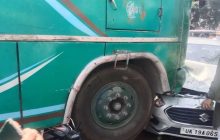रामनगर में बेकाबू बस ने दो स्कूटी सवारों को रौंद दिया, दोनों की दर्दनाक मौत