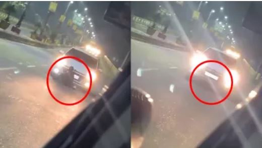 गाड़ी के नीचे आ गया ओए... बीच सड़क पर बैठा था लड़का, कार ने कुचला; खौफनाक VIDEO