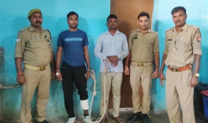 कानपुर के नौबस्ता में मुठभेड़, दबोचे गए लखनऊ के दो बदमाश, दोनों के पैर में लगी गोली, दरोगा घायल