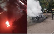 नोएडा में नोएडा में चलती कार बनी आग का गोला, दो इंजीनियर जिंदा जले