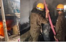 गाजियाबाद के फर्नीचर शॉप में लगी आग, लोगों के बीच अफरातफरी