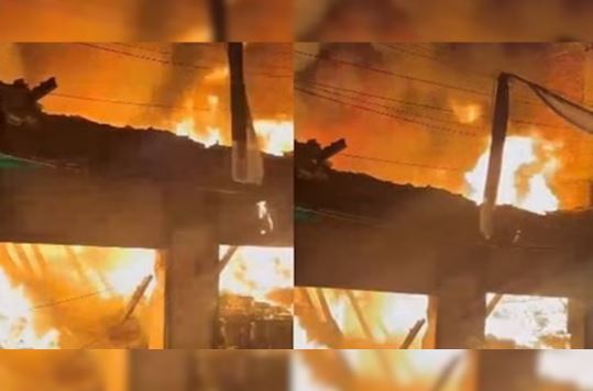 Ghaziabad News: गाजियाबाद के खोड़ा में इलेक्ट्रॉनिक शोरूम में भयानक आग, जान बचाकर भागे लोग