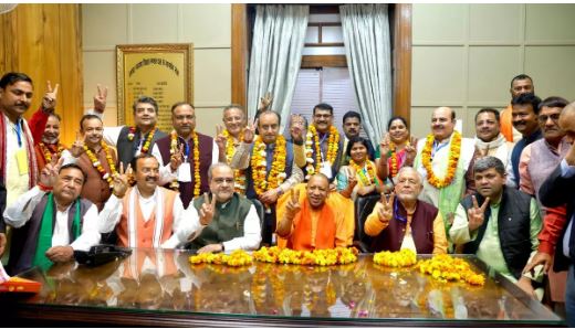 यूपी राज्यसभा चुनाव के पर‍िणाम घोषि‍त, 8 सीटों पर BJP, 2 सीटों पर सपा प्रत्याशी विजयी