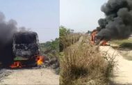 गाजीपुर में भीषण हादसा, बारातियों से भरी बस पर गिरा हाईटेशन तार, 10 लोगों की जलकर मौत