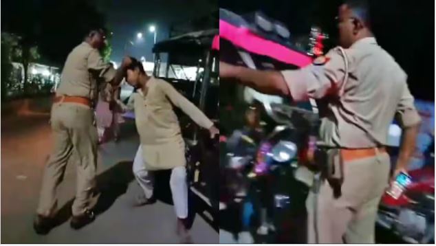 ई-रिक्शा चालक को बाल पकड़ घसीटा फिर पीटा, गाजियाबाद का दबंग दारोगा; देखें वीडियो