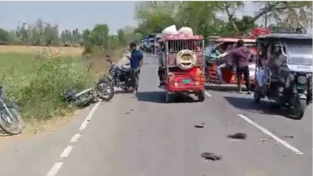 हरदोई में तेज रफ्तार कार ने बाइकों को मारी टक्कर, तीन की मौत