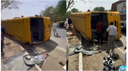 Noida Bus Accident: 50 बच्चों से भरी निजी यूनिर्सिटी की बस पलटी, 10 गंभीर रूप से घायल