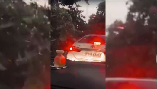वीडियो वायरल होने पर पुलिस के उड़े होश,,नोएडा में सड़कों पर दौड़ती दिखी पाकिस्तानी झंडे का स्टीकर लगी कार